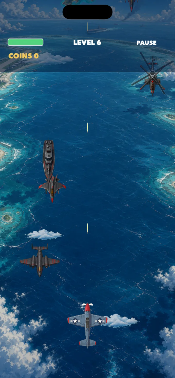 Navy Skies aerial combat gameplay